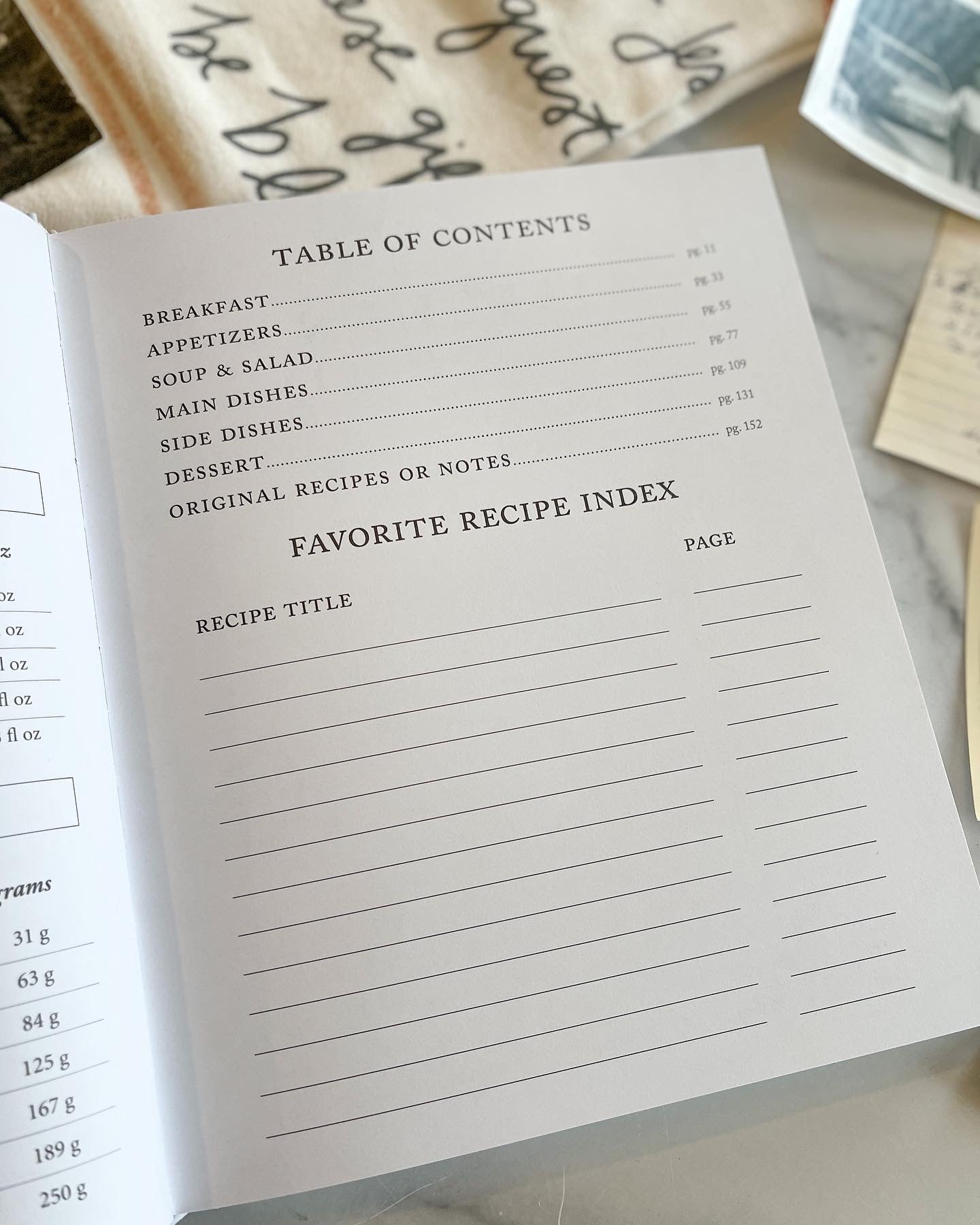 Family Recipe Book & Keepsake Journal