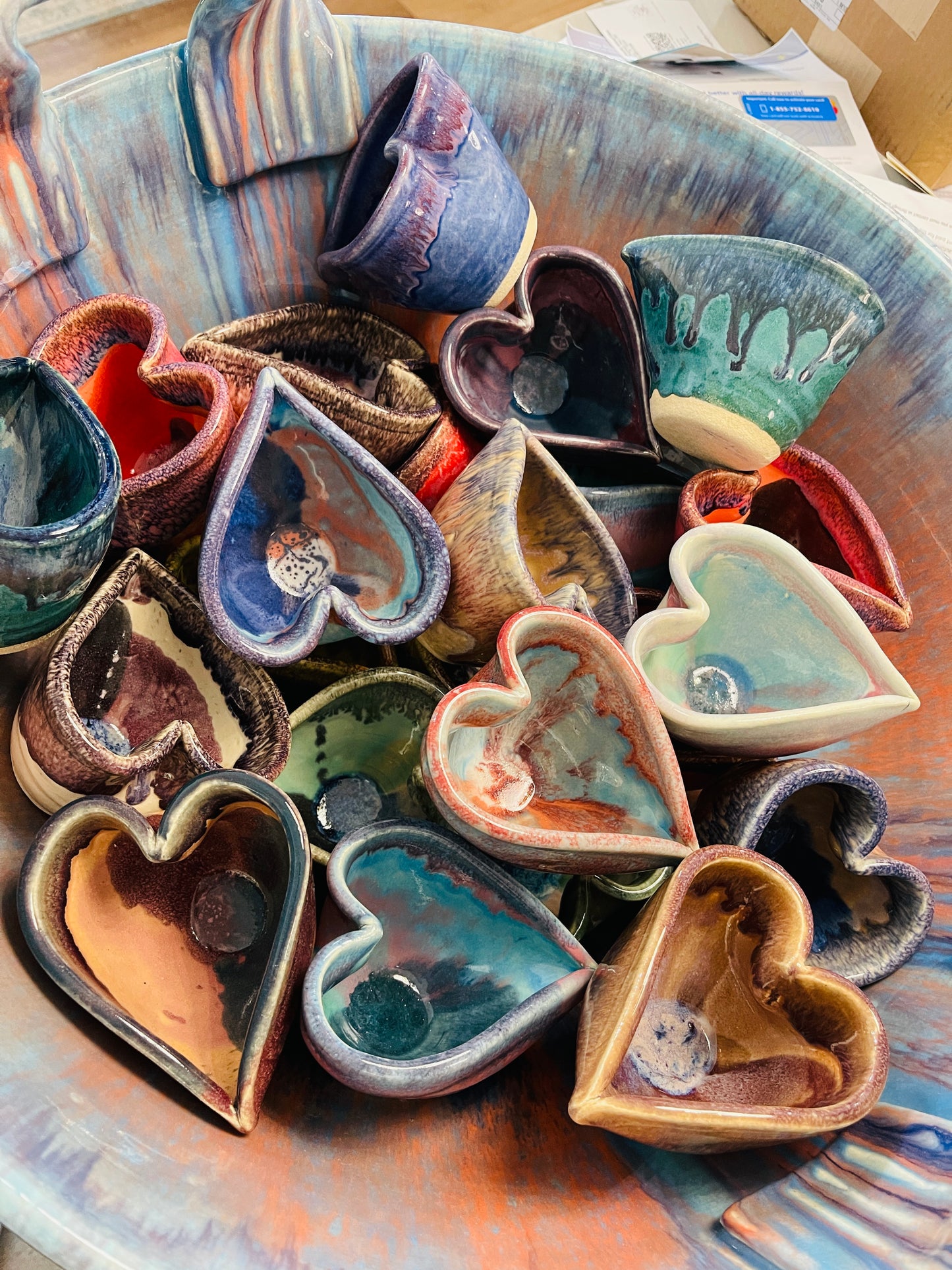 Stoneware- Heart Bowl