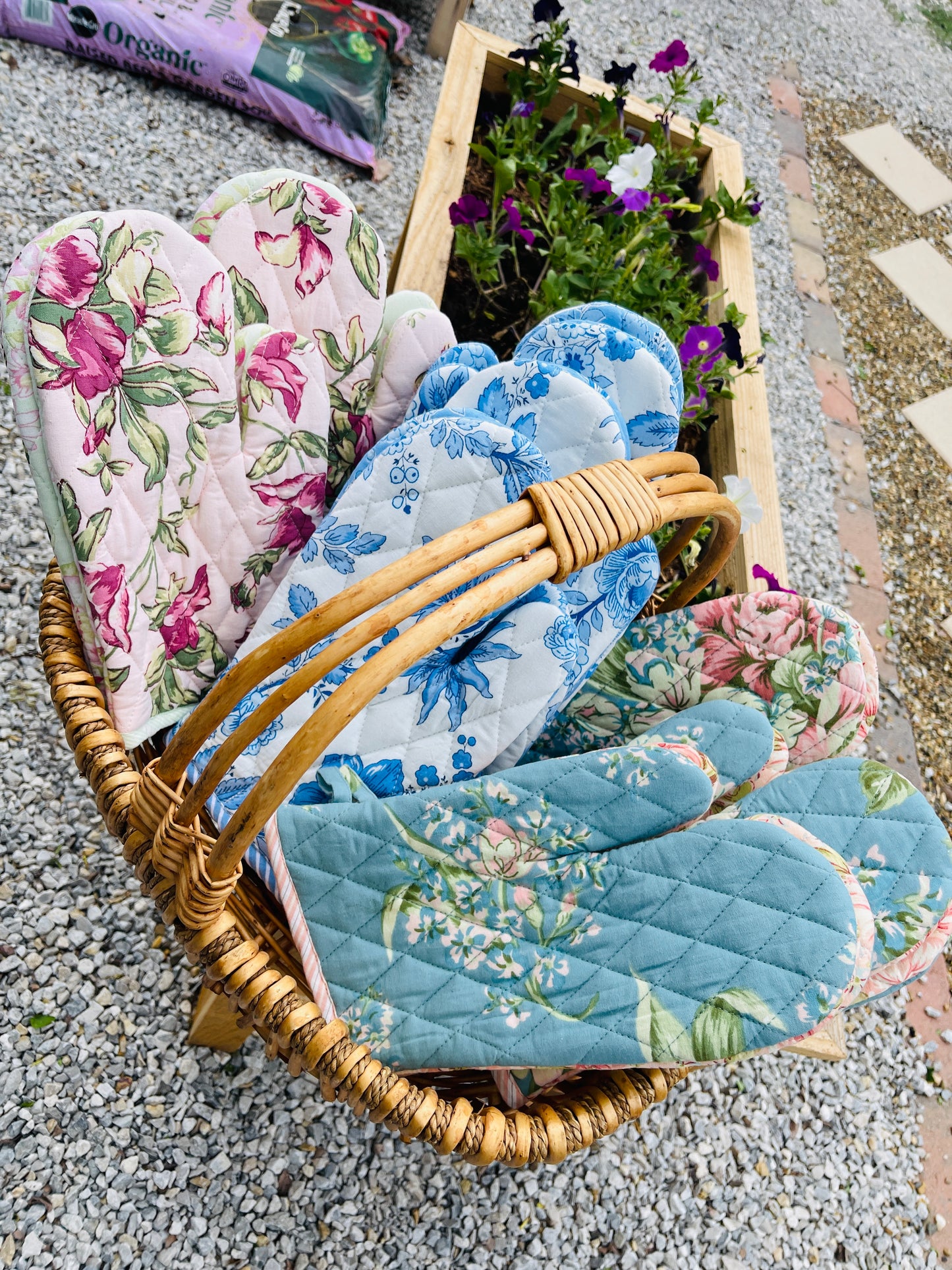 Patchwork Oven Mitt Set of 2