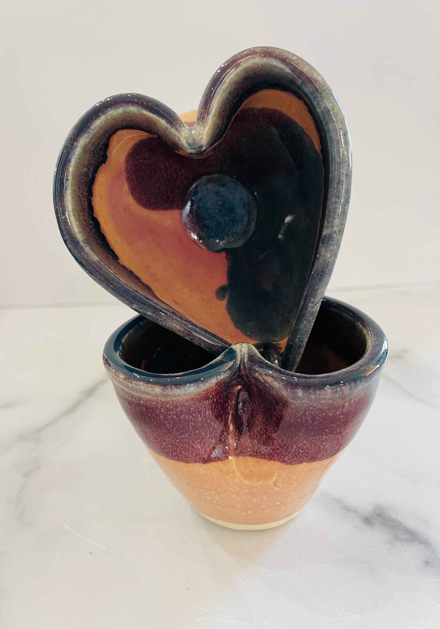 Stoneware- Heart Bowl