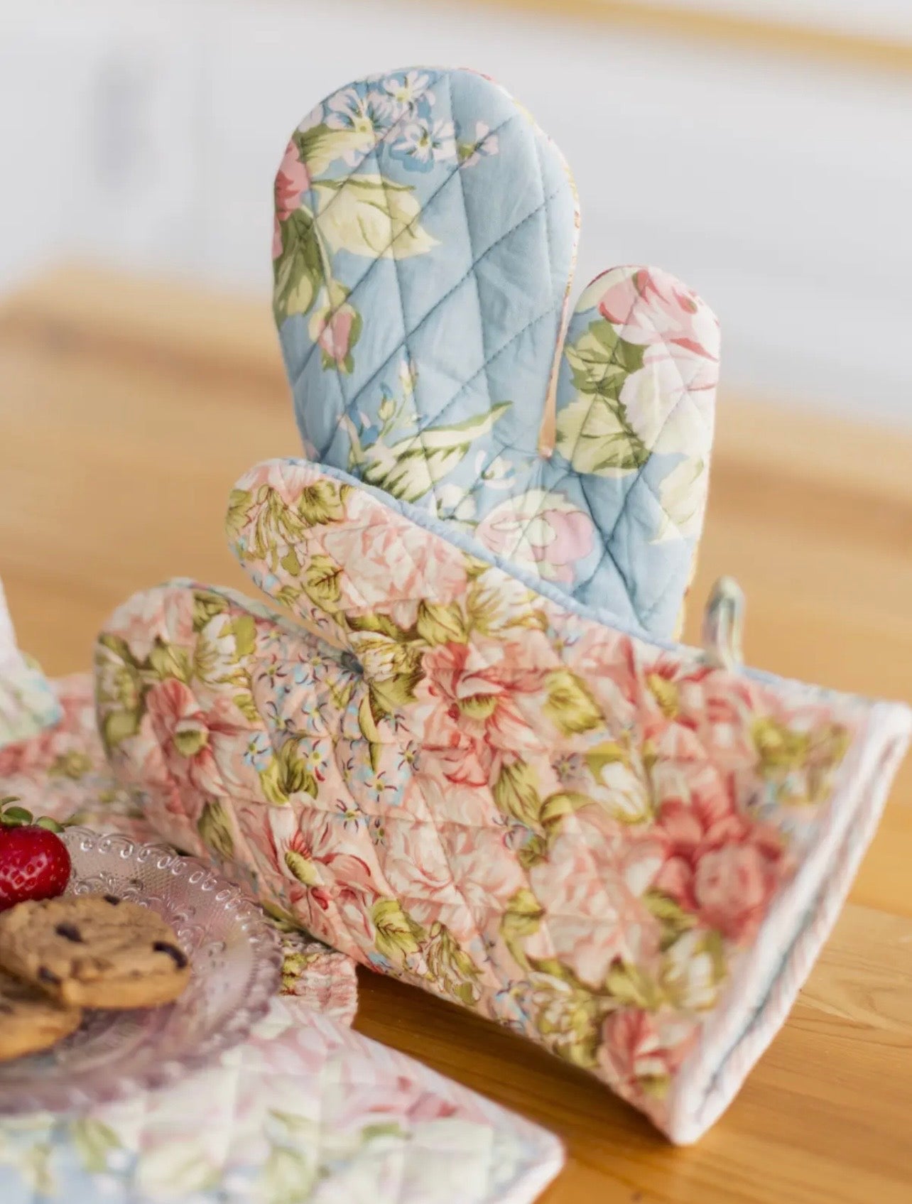 Patchwork Oven Mitt Set of 2