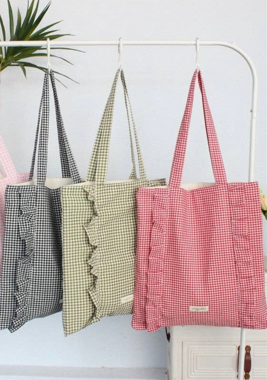 Gingham Tote Bag