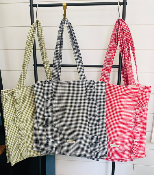 Gingham Tote Bag