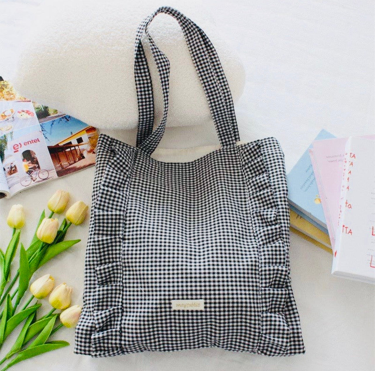 Gingham Tote Bag