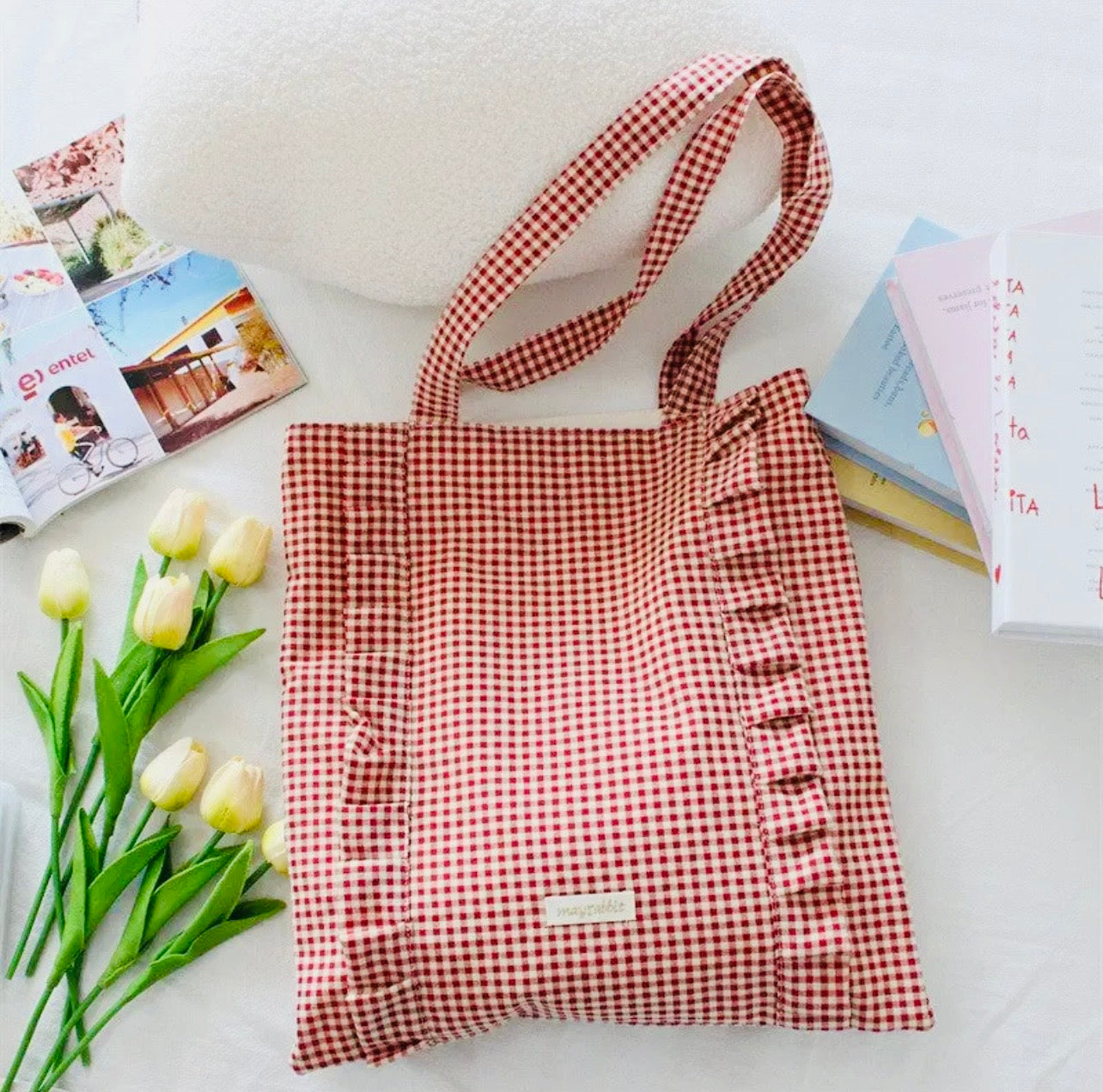 Gingham Tote Bag